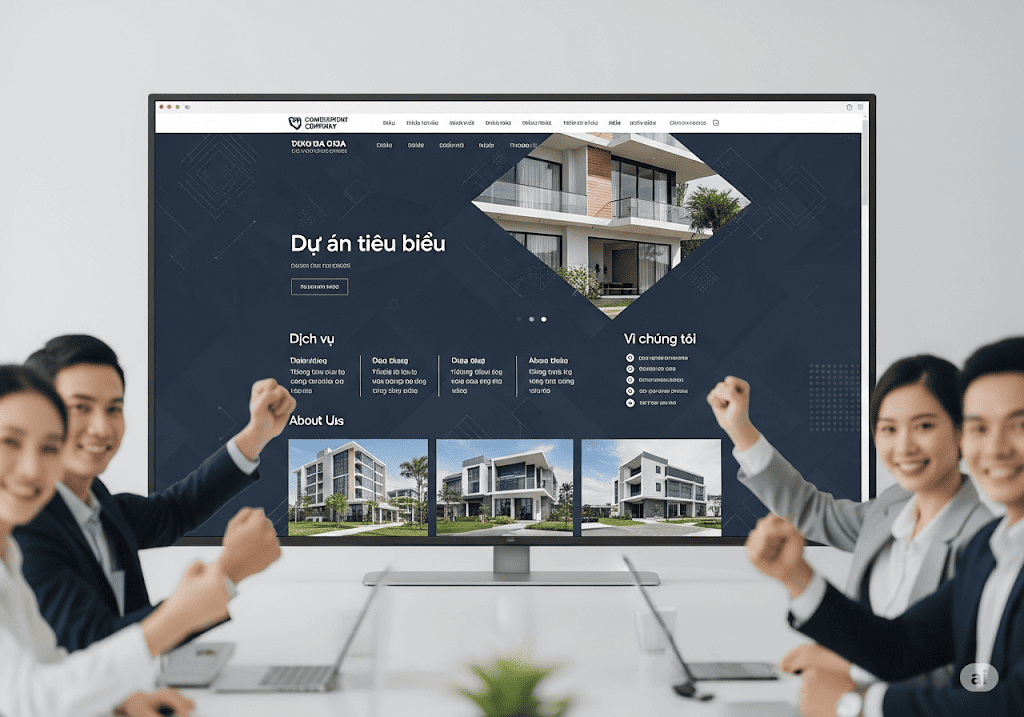 Các dự án website ngành xây dựng chuyên nghiệp đã được triển khai thành công