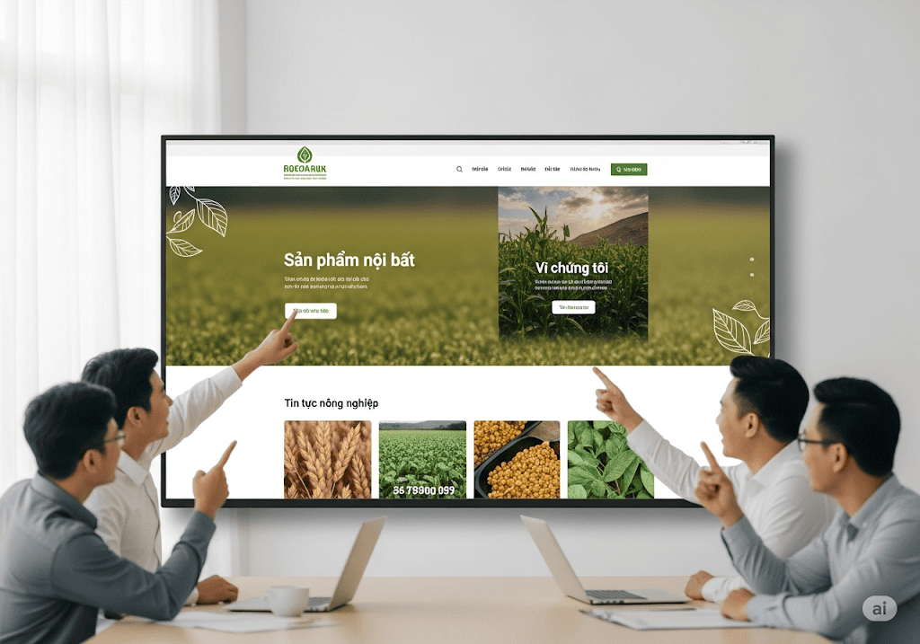 Các dự án website nông nghiệp chuyên nghiệp đã được triển khai thành công