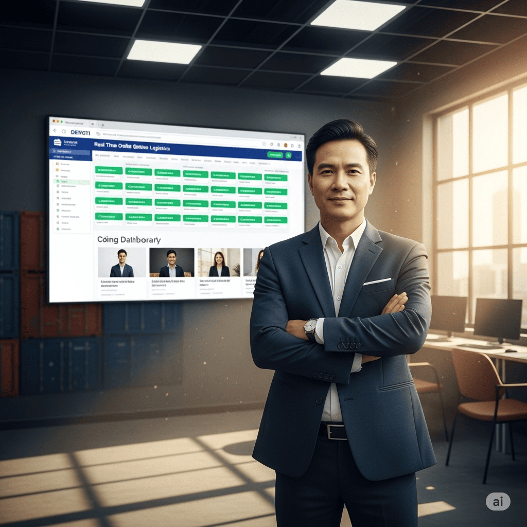 Chủ doanh nghiệp vận tải tự tin khởi đầu hành trình kinh doanh online thành công