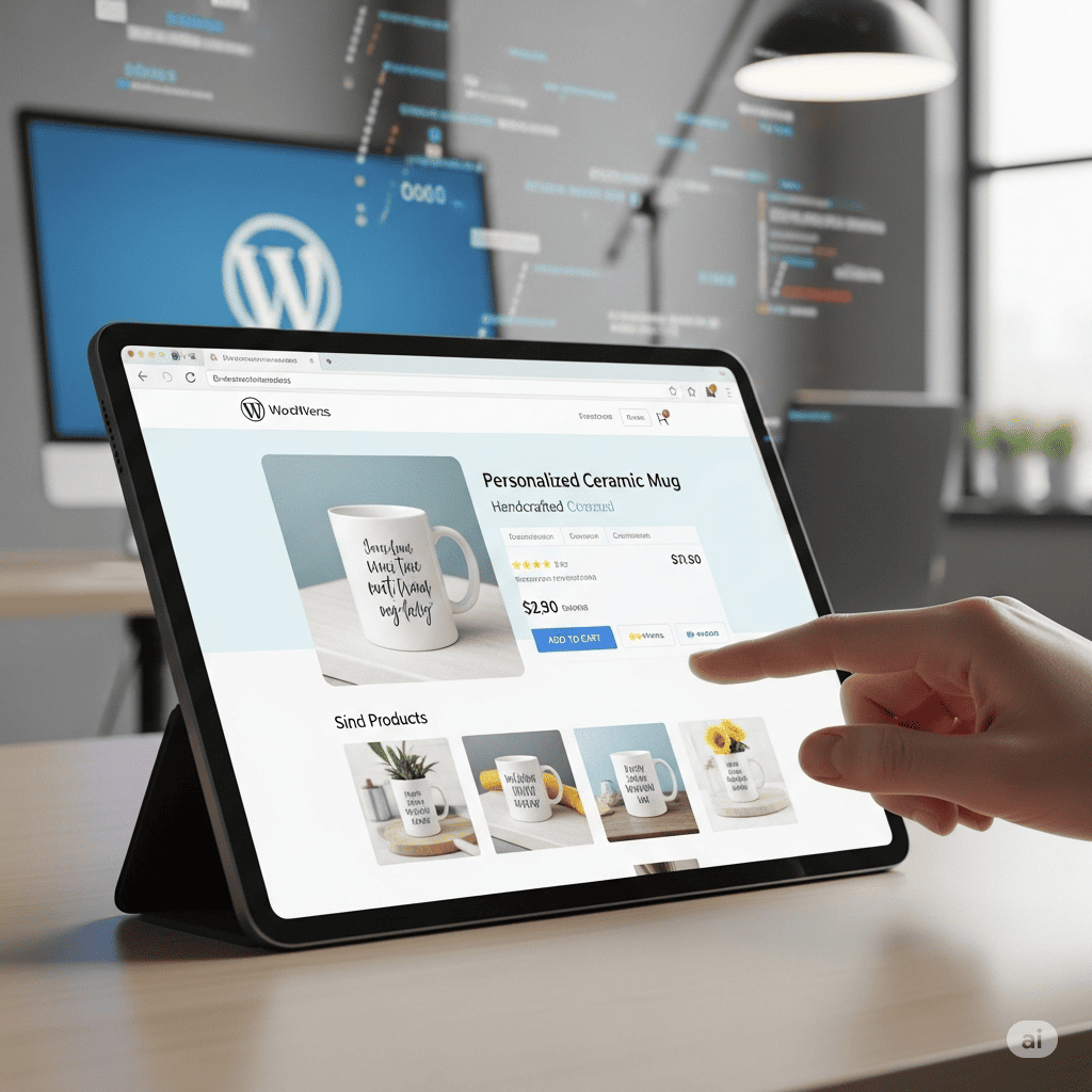 Giao diện website quà tặng chuyên nghiệp được thiết kế trên nền tảng WordPress