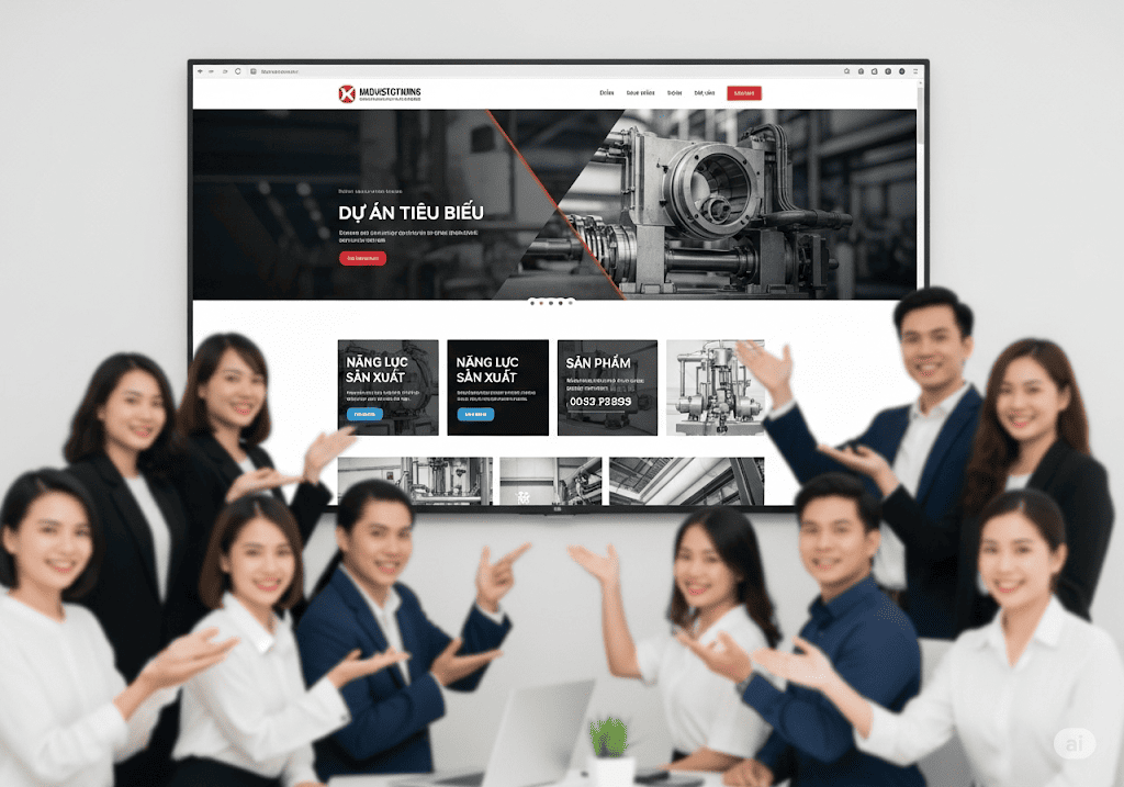 Nâng Tầm Uy Tín Với Các Dự Án Website Sản Xuất Công Nghiệp Đã Triển Khai