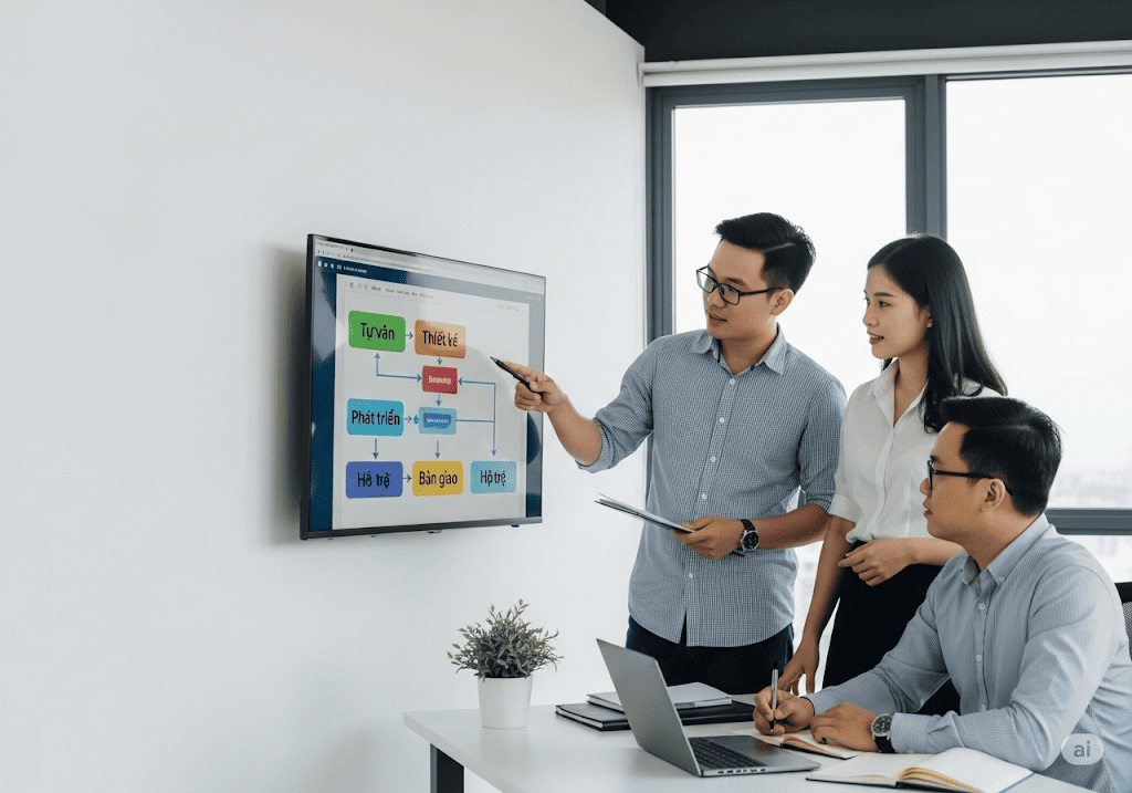 Quy trình thiết kế website nhôm kính chuyên nghiệp của chúng tôi