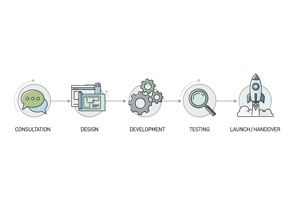Quy trình thiết kế website vệ sinh công nghiệp chuyên nghiệp từ tư vấn đến bàn giao