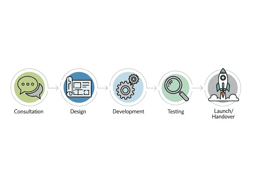 Quy trình thiết kế website xuất khẩu lao động chuyên nghiệp từ tư vấn đến bàn giao