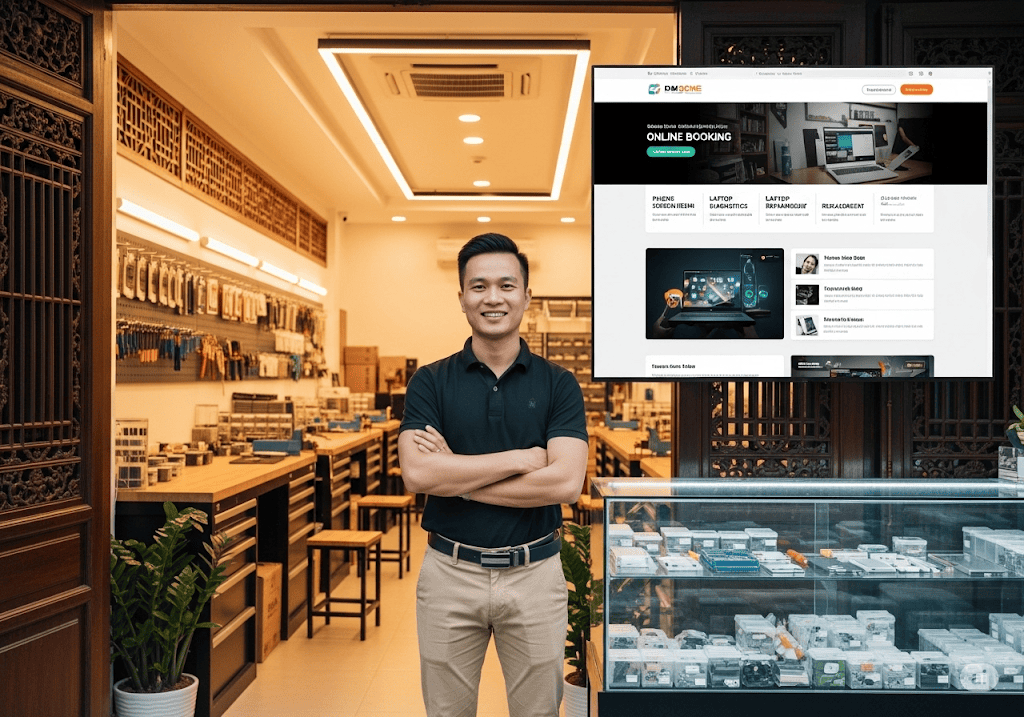 Tại Sao Cửa Hàng Sửa Chữa Điện Thoại, Laptop Cần Một Website Chuyên Nghiệp