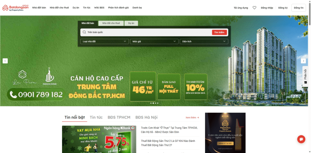 Thiết Kế Web BĐS