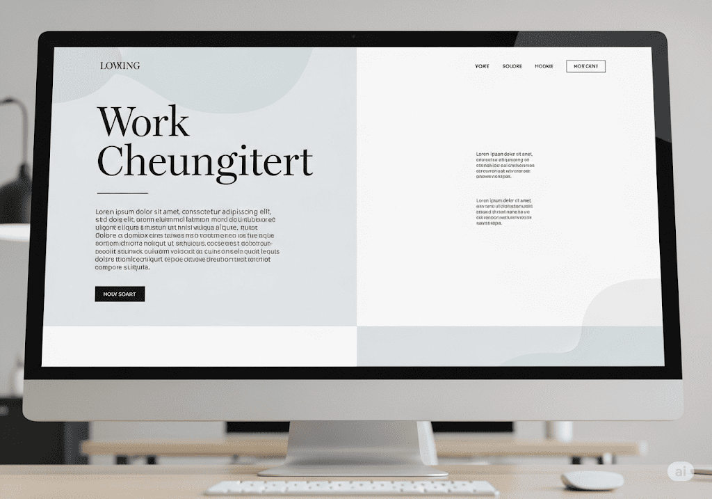 Ví dụ về cách kết hợp hài hòa font chữ có chân và không chân trong thiết kế website