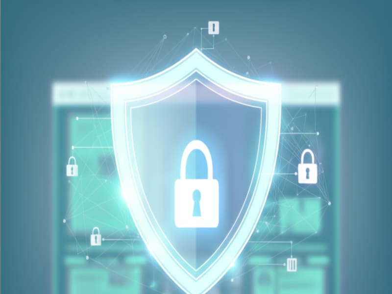 Biểu tượng bảo mật và an toàn dữ liệu cho website bệnh viện