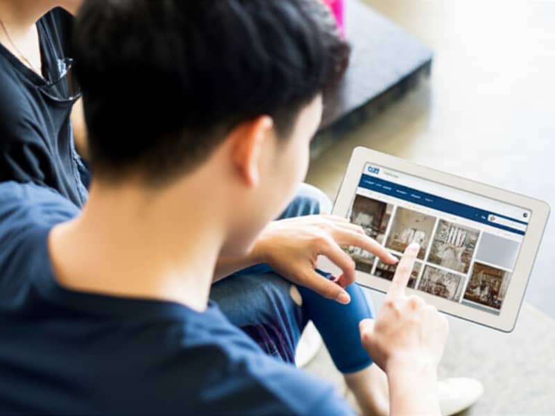 Cặp đôi Việt Nam dễ dàng khám phá các tính năng trên website nội thất hiệu quả.