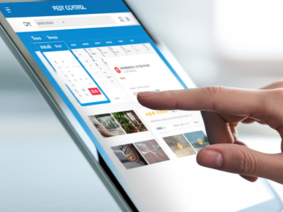 Giao diện website dịch vụ diệt côn trùng chuyên nghiệp với các tính năng đặt lịch, danh mục dịch vụ và đánh giá khách hàng.