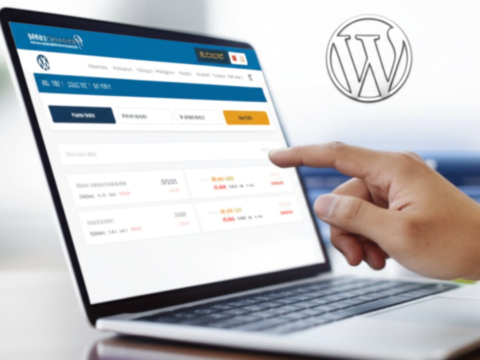 Giao diện website ngân hàng chuyên nghiệp được thiết kế trên nền tảng WordPress.