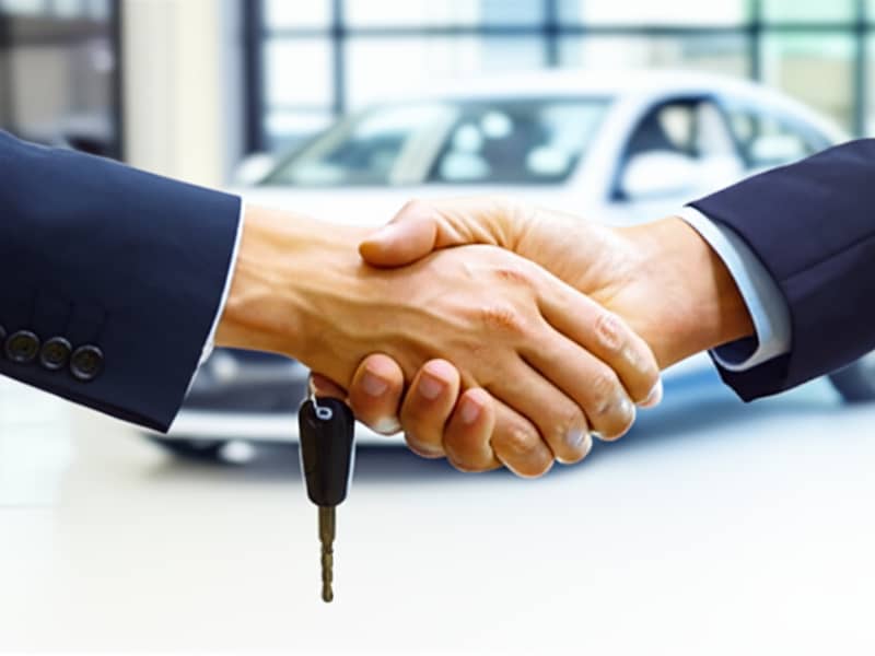 Hai bàn tay bắt chặt thể hiện sự hợp tác thành công trong thiết kế website ô tô.