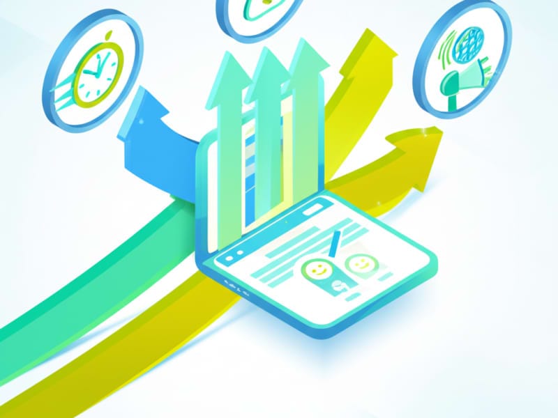 Biểu tượng minh họa các lợi ích vượt trội của việc thiết kế website đơn giản như tốc độ, chi phí và dễ sử dụng.