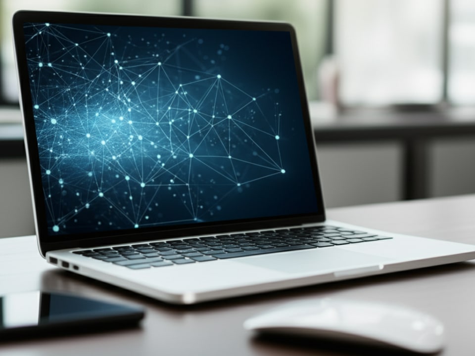 Giao diện website WordPress hiện đại tích hợp AI, minh họa giải pháp của Tini Tech.