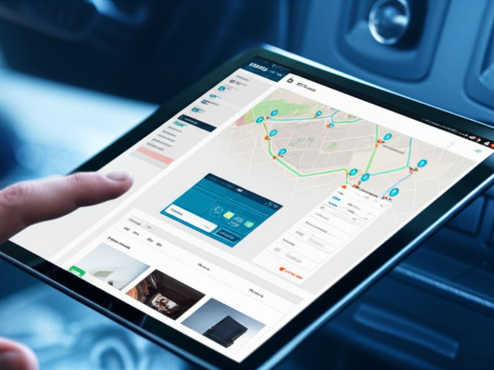 Giao diện website xe tải WordPress hiện đại với tính năng quản lý đội xe và đặt lịch.