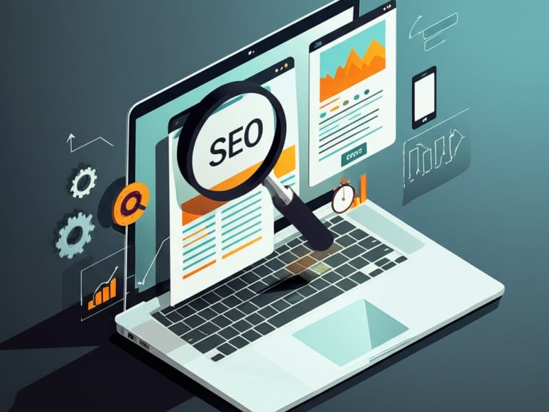 Minh họa website bán hàng được tối ưu SEO để đạt thứ hạng cao trên công cụ tìm kiếm.
