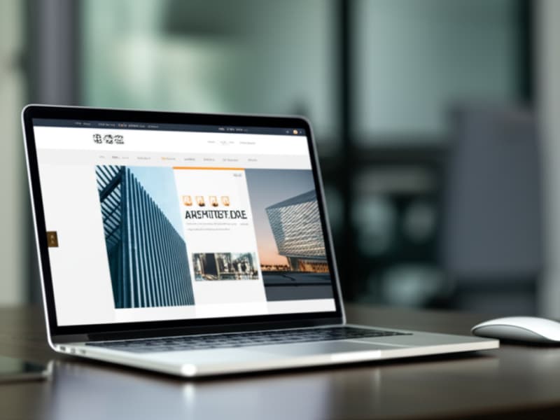 Giao diện website kiến trúc đẹp và chuyên nghiệp, thu hút khách hàng.