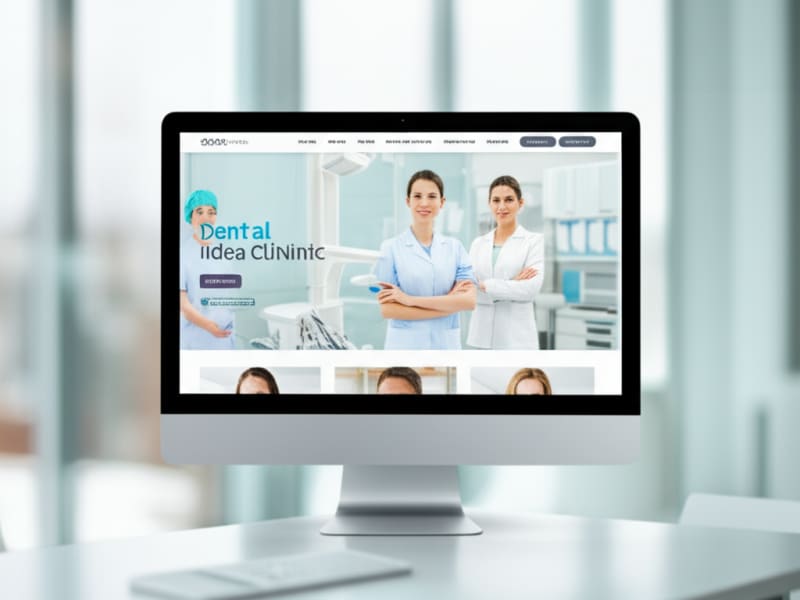 Giao diện website nha khoa đẹp và chuyên nghiệp, thu hút bệnh nhân.