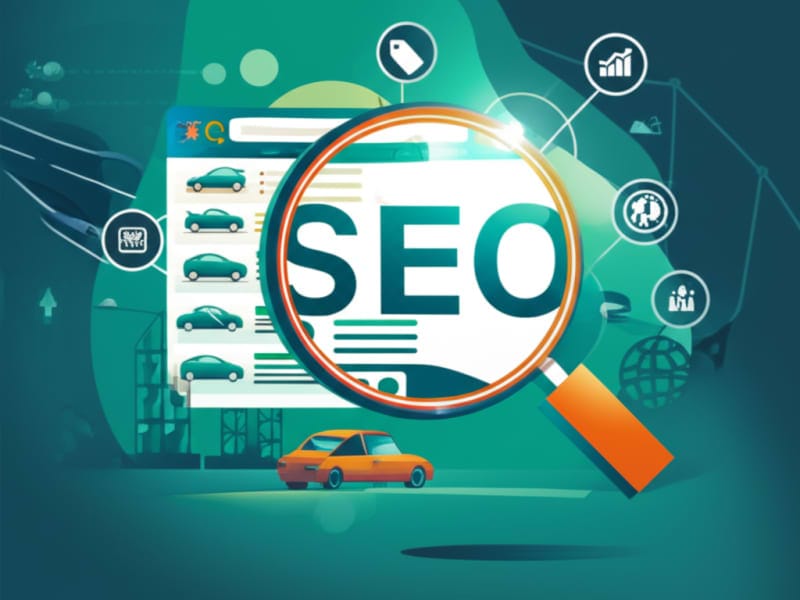 Minh họa tối ưu SEO giúp website cho thuê xe tăng khả năng hiển thị trên công cụ tìm kiếm