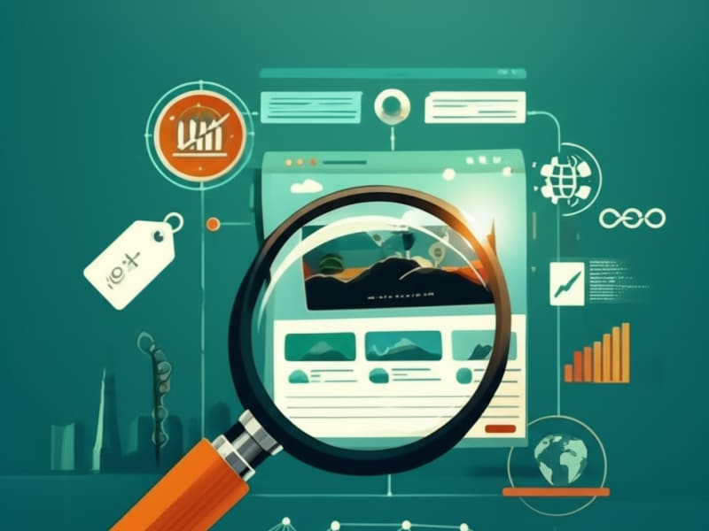 Minh họa tối ưu SEO giúp website du lịch tăng khả năng hiển thị trên công cụ tìm kiếm, thu hút khách hàng tiềm năng.