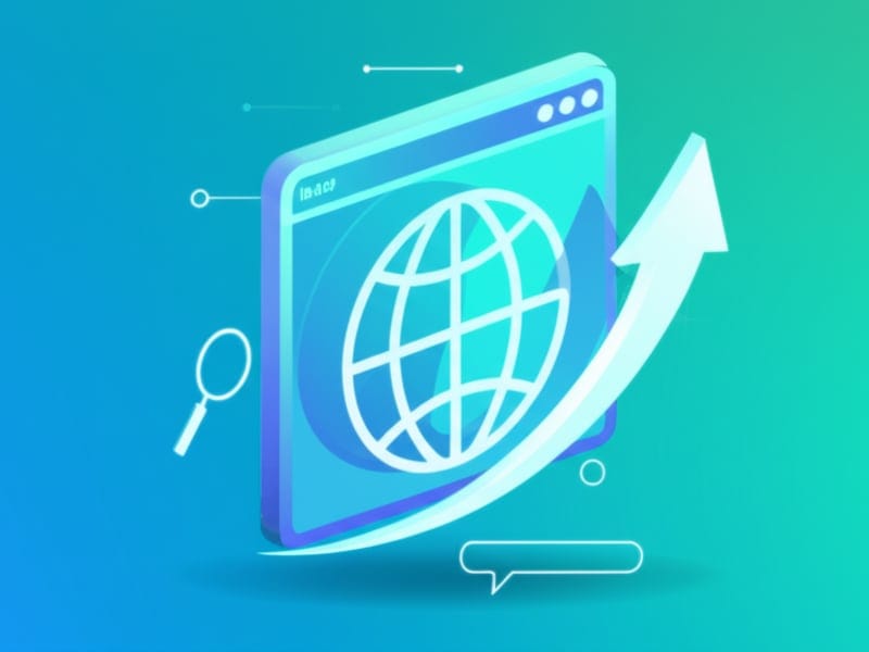 Biểu đồ tăng trưởng và tối ưu SEO giúp website kiến trúc tăng khả năng hiển thị.