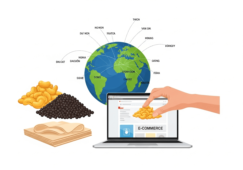 Website giúp đặc sản Bình Phước (hạt điều, tiêu) vươn ra thị trường lớn ra sao?