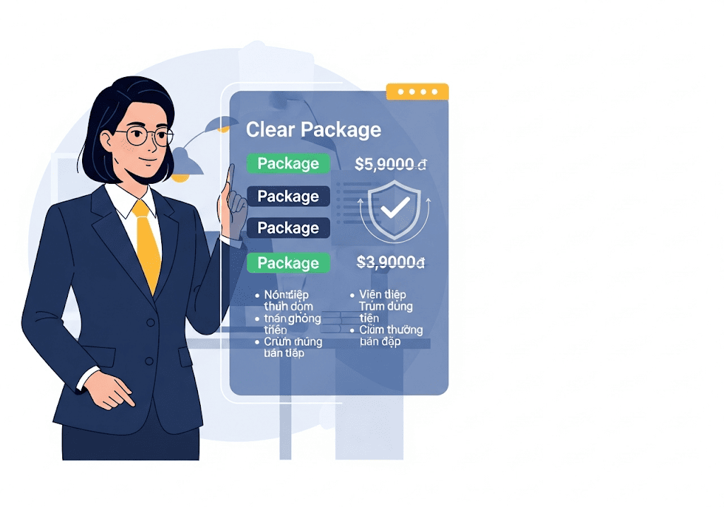 Báo giá dịch vụ thiết kế website Tiền Giang và cam kết của Tini Tech