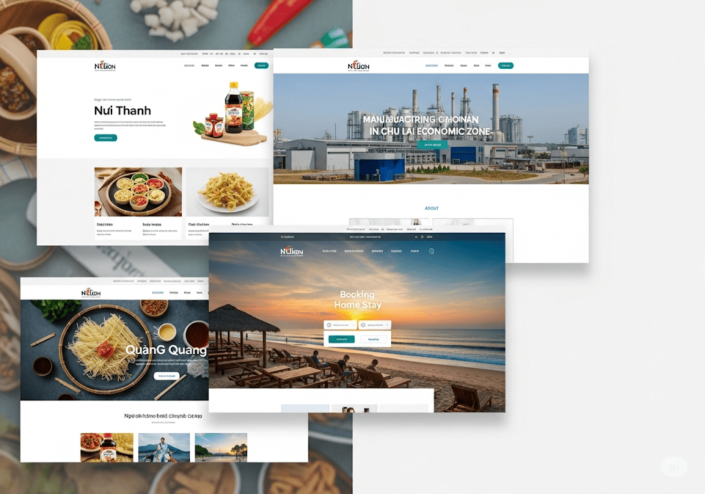 Các dự án thiết kế website tiêu biểu Tini Tech đã thực hiện