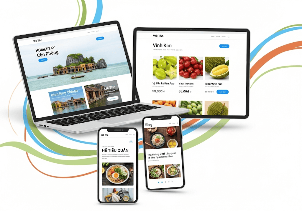 Các dự án thiết kế website thành công cho doanh nghiệp Mỹ Tho