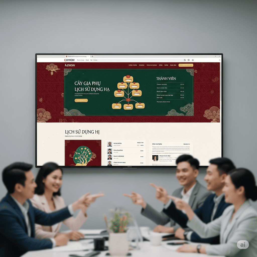 Các dự án website gia phả chuyên nghiệp đã được triển khai thành công
