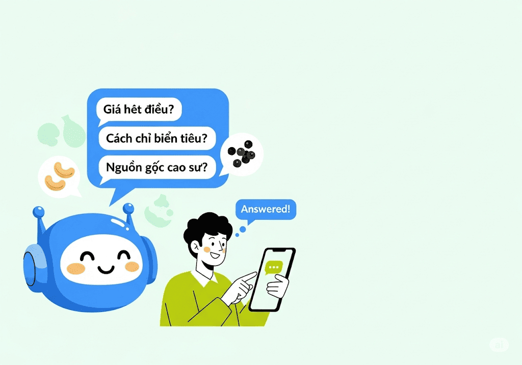 Chatbot AI trả lời câu hỏi về đặc sản Bình Phước 24-7