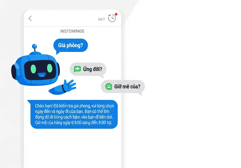 Chatbot thông minh trả lời câu hỏi khách hàng 24/7