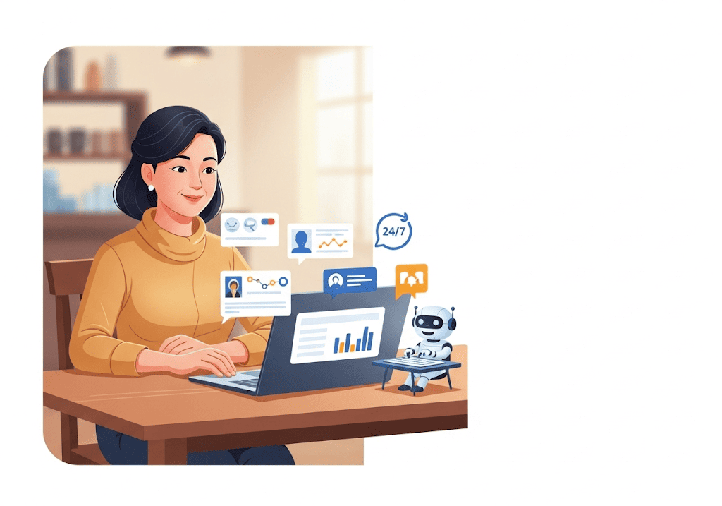 Chủ doanh nghiệp Châu Đốc dễ dàng quản lý website tích hợp AI