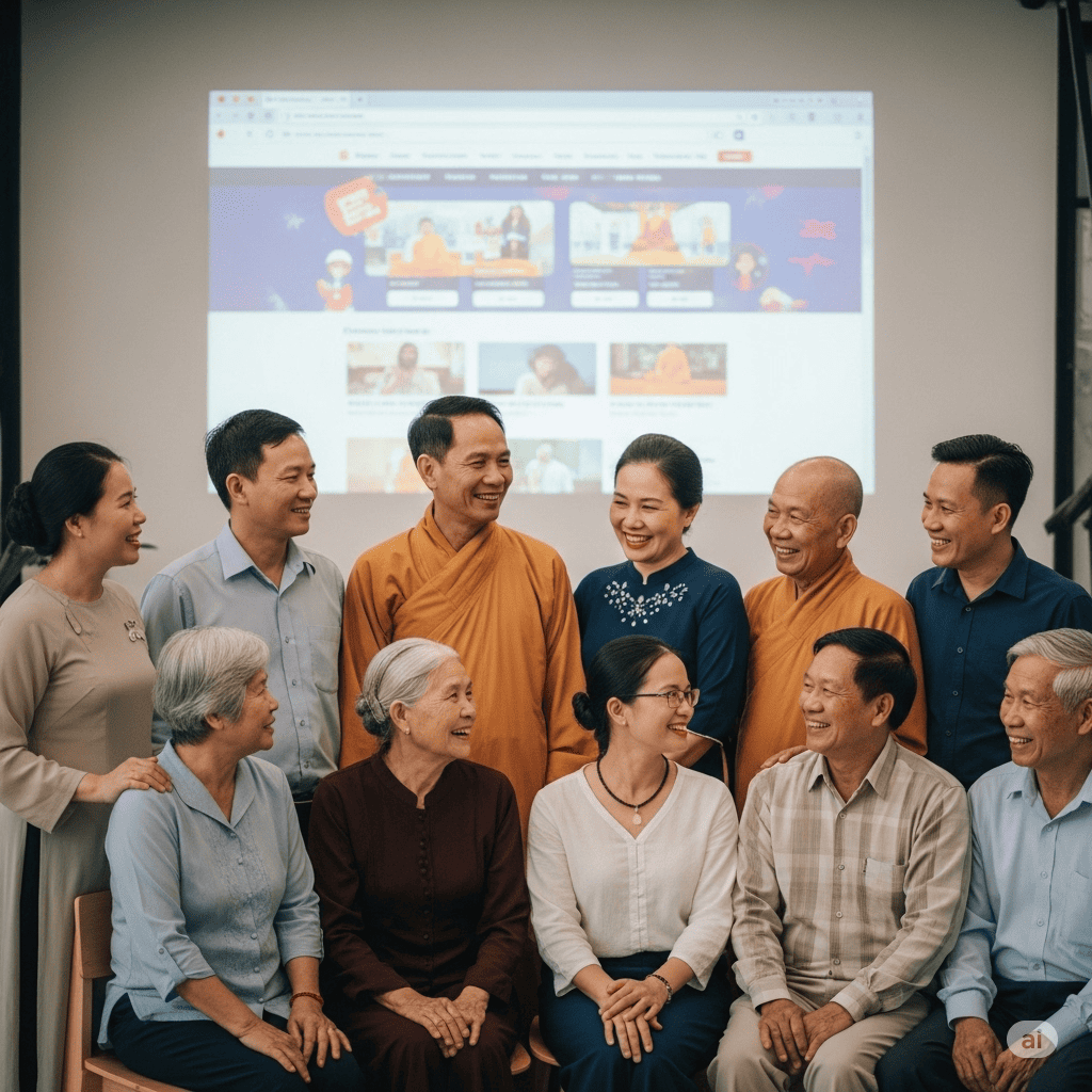 Cộng đồng Phật tử Việt Nam kết nối và học hỏi qua website Phật giáo, thể hiện lợi ích vượt trội (1)