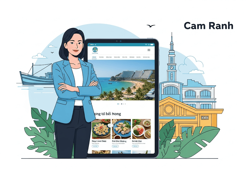Doanh nghiệp Cam Ranh phát triển với website chuyên nghiệp