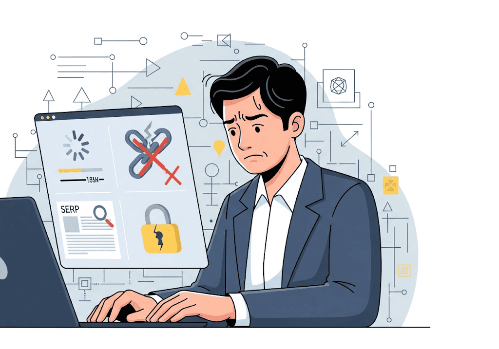 Doanh nhân thất vọng nhìn website chậm, lỗi bảo mật, SEO kém