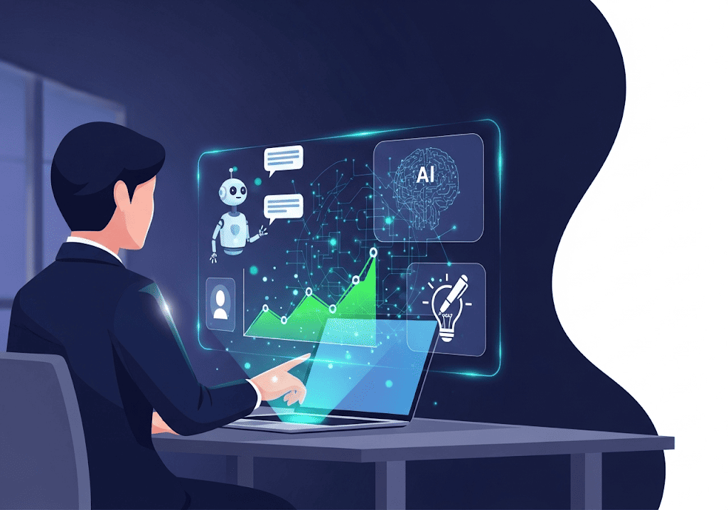 Website tích hợp AI tự động hóa tăng hiệu suất kinh doanh.