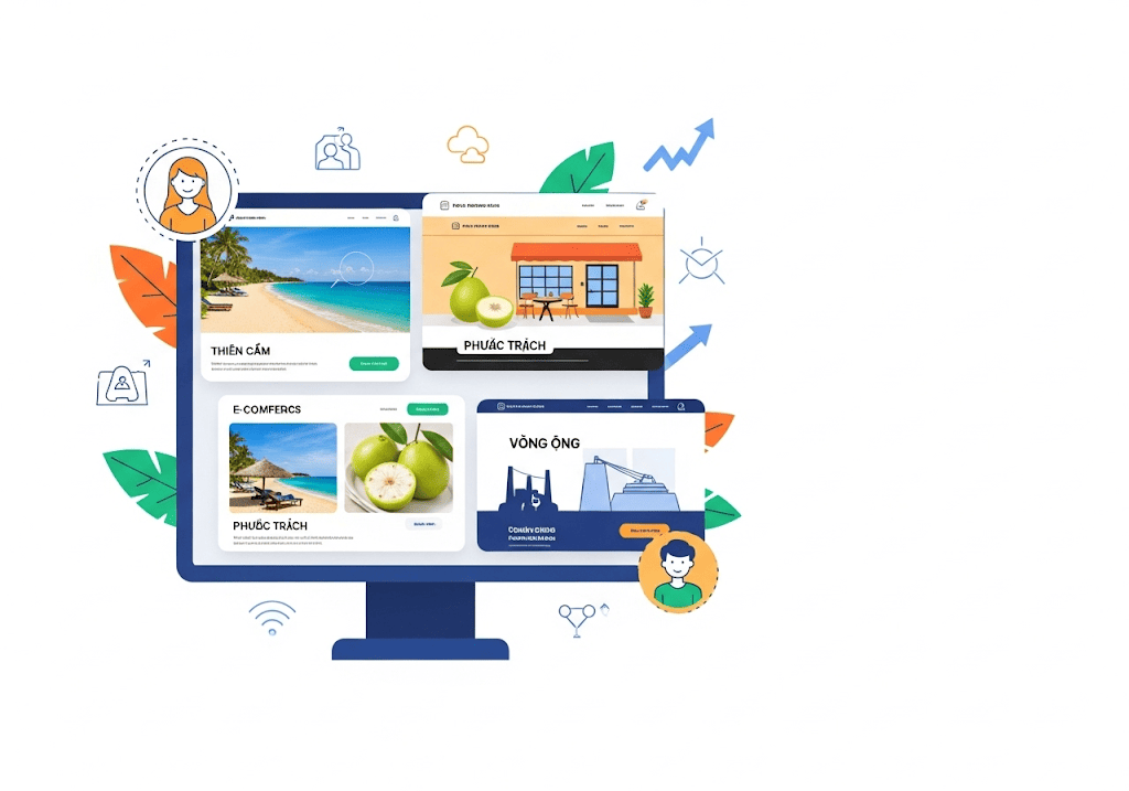 Các dự án thiết kế web tiêu biểu tại Hà Tĩnh.