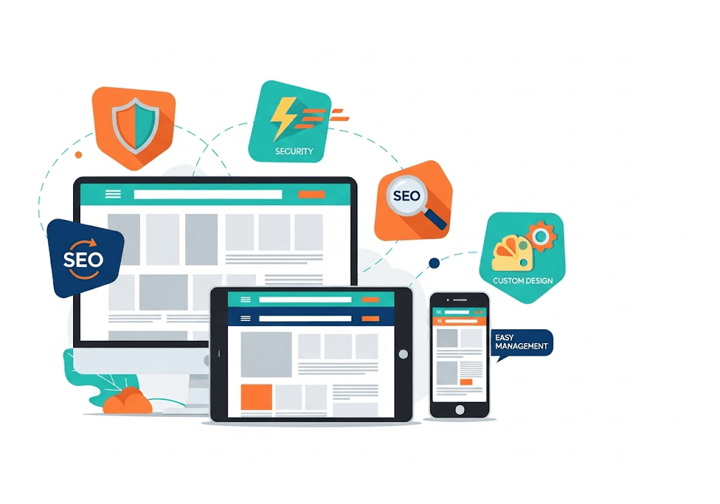 Giải pháp thiết kế web toàn diện của Tini Tech cho doanh nghiệp.