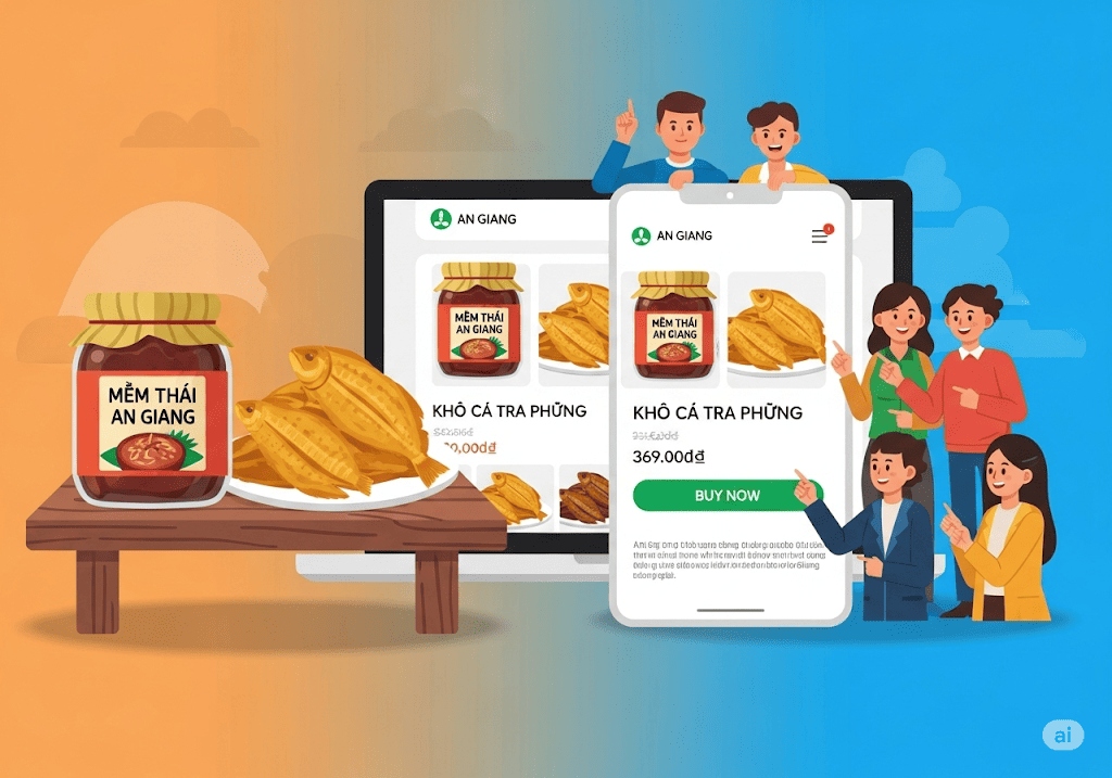 Làm thế nào để một website giúp quảng bá đặc sản An Giang (mắm thái, khô cá tra phồng) hiệu quả