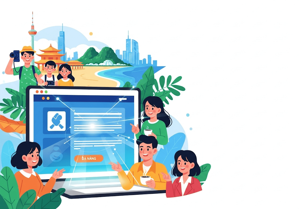 Website kết nối doanh nghiệp Đà Nẵng với khách du lịch, người dân địa phương.