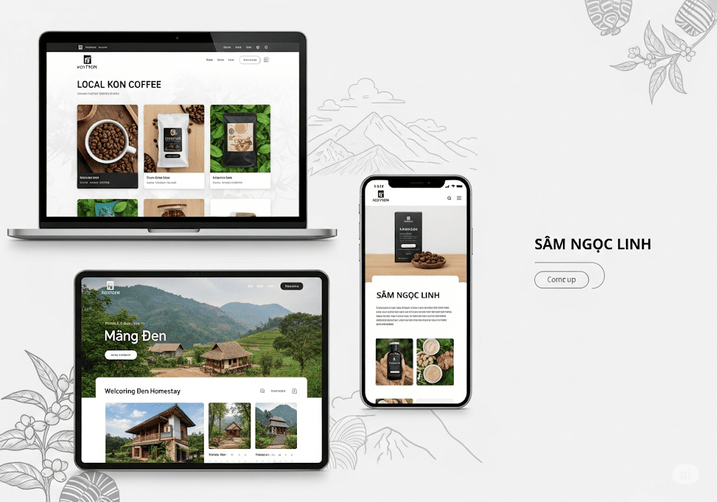 Dự án thiết kế website cho doanh nghiệp Kon Tum