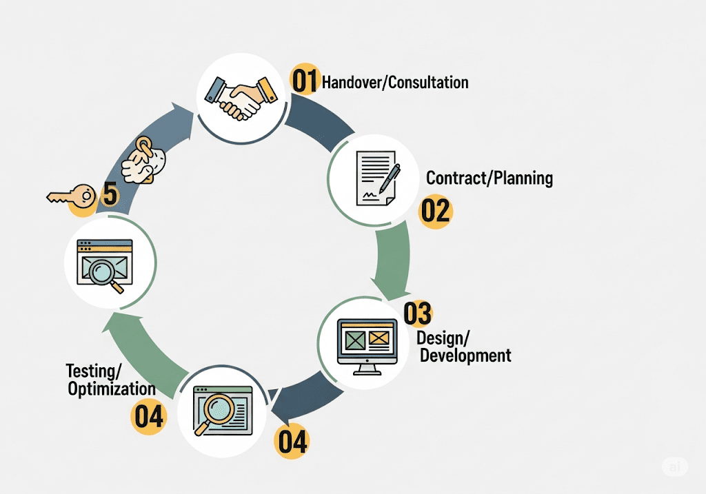Quy trình thiết kế website chuyên nghiệp 5 bước của Tini Tech