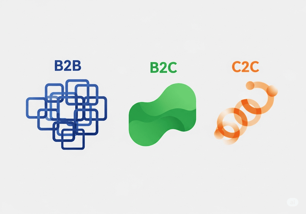 So sánh ưu và nhược điểm của B2B, B2C, C2C