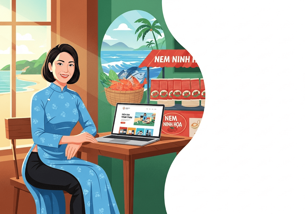 Doanh nghiệp Ninh Hòa phát triển kinh doanh online với website chuyên nghiệp