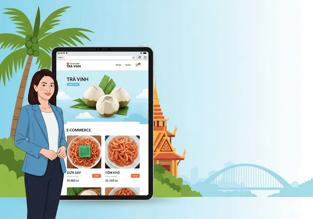 Doanh nghiệp Trà Vinh phát triển online với website chuyên nghiệp