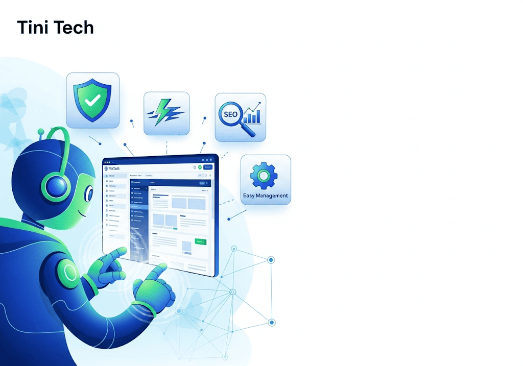 Tini Tech cung cấp giải pháp thiết kế website WordPress toàn diện cho doanh nghiệp Bình Phước