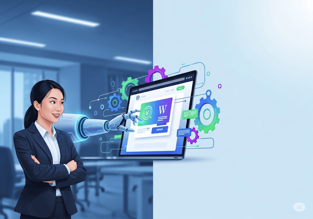 Website WordPress tích hợp AI và tự động hóa