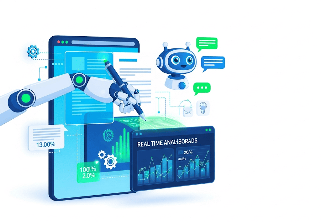 Website ứng dụng AI và tự động hóa giúp vận hành thông minh, hiệu quả