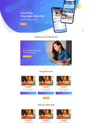 Mẫu website Giáo dục & Học trực tuyến Hiện đại & Chuyên nghiệp - AppGiaoDuc